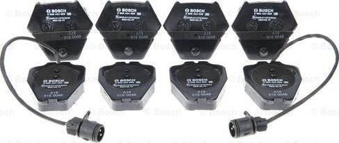 BOSCH 0 986 424 689 - Тормозные колодки, дисковые, комплект autospares.lv