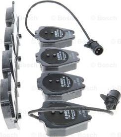 BOSCH 0 986 424 689 - Тормозные колодки, дисковые, комплект autospares.lv