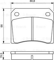 BOSCH 0 986 424 685 - Тормозные колодки, дисковые, комплект autospares.lv