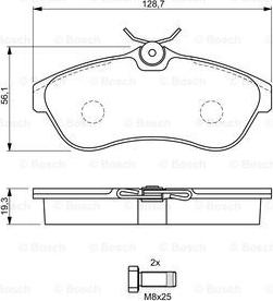 BOSCH 0 986 424 635 - Тормозные колодки, дисковые, комплект autospares.lv