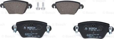 BOSCH 0 986 424 671 - Тормозные колодки, дисковые, комплект autospares.lv