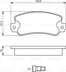 BOSCH 0 986 424 098 - Тормозные колодки, дисковые, комплект autospares.lv