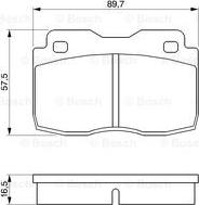 BOSCH 0 986 424 047 - Тормозные колодки, дисковые, комплект autospares.lv