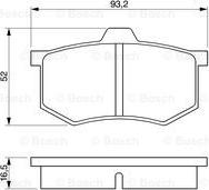 BOSCH 0 986 424 063 - Тормозные колодки, дисковые, комплект autospares.lv