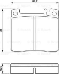 BOSCH 0 986 424 190 - Тормозные колодки, дисковые, комплект autospares.lv