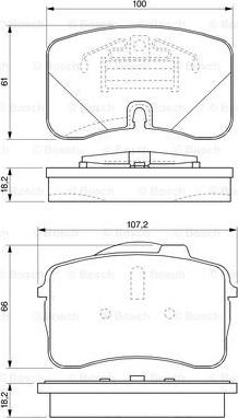 BOSCH 0 986 424 191 - Тормозные колодки, дисковые, комплект autospares.lv