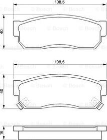 BOSCH 0 986 424 160 - Тормозные колодки, дисковые, комплект autospares.lv