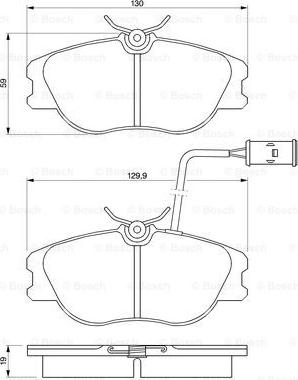 BOSCH 0 986 424 167 - Тормозные колодки, дисковые, комплект autospares.lv