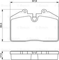 BOSCH 0 986 424 103 - Тормозные колодки, дисковые, комплект autospares.lv