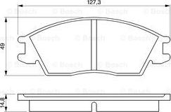 BOSCH 0 986 424 135 - Тормозные колодки, дисковые, комплект autospares.lv