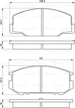 BOSCH 0 986 424 137 - Тормозные колодки, дисковые, комплект autospares.lv