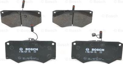 BOSCH 0 986 424 176 - Тормозные колодки, дисковые, комплект autospares.lv