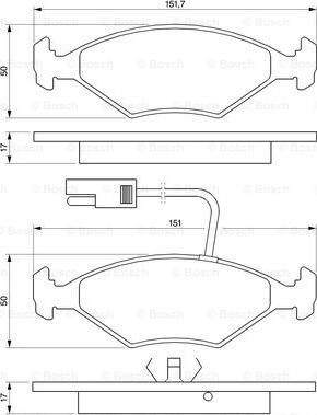 BOSCH 0 986 424 178 - Тормозные колодки, дисковые, комплект autospares.lv