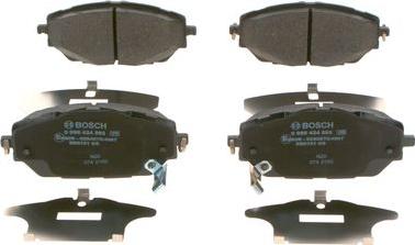 BOSCH 0 986 424 865 - Тормозные колодки, дисковые, комплект autospares.lv