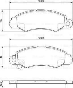 BOSCH 0 986 424 804 - Тормозные колодки, дисковые, комплект autospares.lv