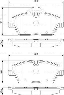 BOSCH 0 986 424 819 - Тормозные колодки, дисковые, комплект autospares.lv