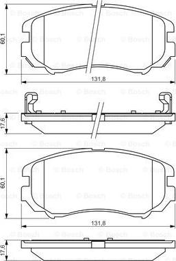 BOSCH 0 986 424 815 - Тормозные колодки, дисковые, комплект autospares.lv