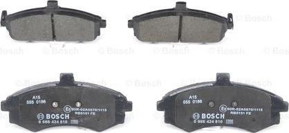 BOSCH 0 986 424 810 - Тормозные колодки, дисковые, комплект autospares.lv