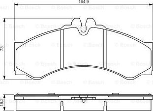 BOSCH 0 986 424 832 - Тормозные колодки, дисковые, комплект autospares.lv