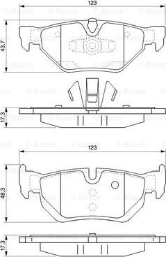 BOSCH 0 986 424 821 - Тормозные колодки, дисковые, комплект autospares.lv