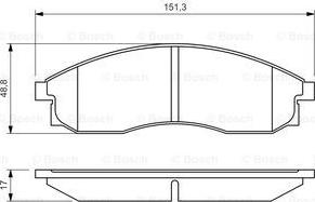 BOSCH 0 986 424 340 - Тормозные колодки, дисковые, комплект autospares.lv