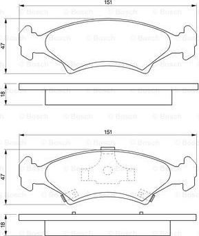 BOSCH 0 986 424 348 - Тормозные колодки, дисковые, комплект autospares.lv