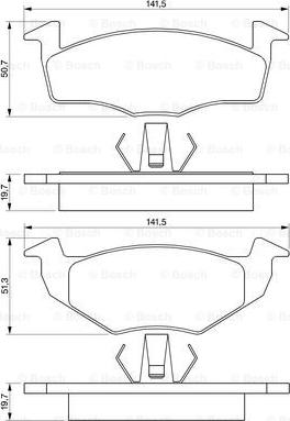 BOSCH 0 986 424 347 - Тормозные колодки, дисковые, комплект autospares.lv