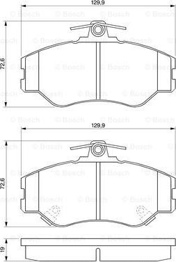 BOSCH 0 986 424 368 - Тормозные колодки, дисковые, комплект autospares.lv