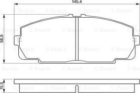 BOSCH 0 986 424 319 - Тормозные колодки, дисковые, комплект autospares.lv