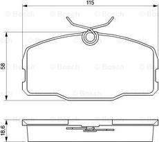 BOSCH 0 986 424 380 - Тормозные колодки, дисковые, комплект autospares.lv