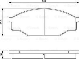 BOSCH 0 986 424 382 - Тормозные колодки, дисковые, комплект autospares.lv