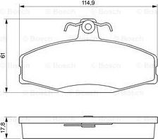 BOSCH 0 986 424 373 - Тормозные колодки, дисковые, комплект autospares.lv