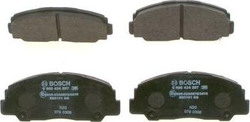 BOSCH 0 986 424 297 - Тормозные колодки, дисковые, комплект autospares.lv