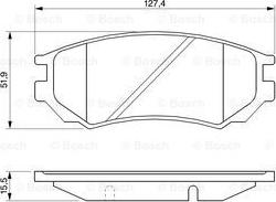 BOSCH 0 986 424 254 - Тормозные колодки, дисковые, комплект autospares.lv