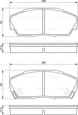 BOSCH 0 986 424 260 - Тормозные колодки, дисковые, комплект autospares.lv