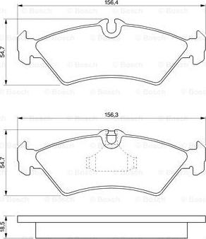 BOSCH 0 986 424 219 - Тормозные колодки, дисковые, комплект autospares.lv