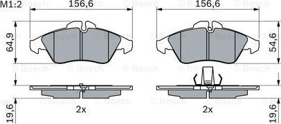 BOSCH 0 986 424 218 - Тормозные колодки, дисковые, комплект autospares.lv