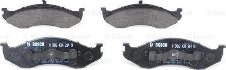 BOSCH 0 986 424 284 - Тормозные колодки, дисковые, комплект autospares.lv