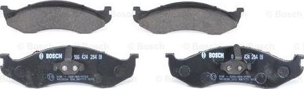 BOSCH 0 986 424 284 - Тормозные колодки, дисковые, комплект autospares.lv