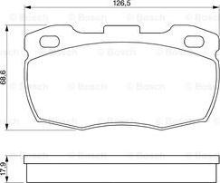 BOSCH 0 986 424 286 - Тормозные колодки, дисковые, комплект autospares.lv