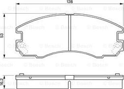 BOSCH 0 986 424 230 - Тормозные колодки, дисковые, комплект autospares.lv