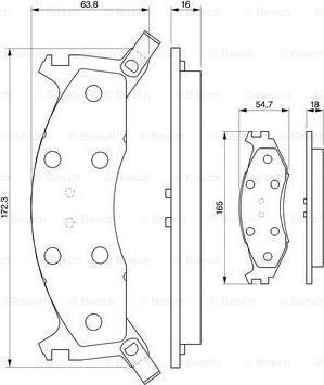 BOSCH 0 986 424 276 - Тормозные колодки, дисковые, комплект autospares.lv