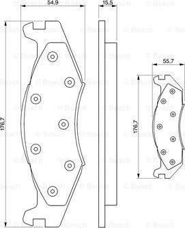 BOSCH 0 986 424 273 - Тормозные колодки, дисковые, комплект autospares.lv