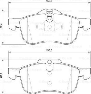 BOSCH 0 986 424 758 - Тормозные колодки, дисковые, комплект autospares.lv