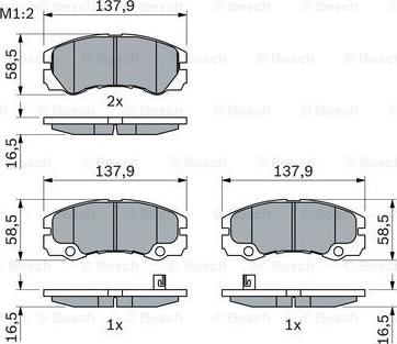 BOSCH 0 986 424 760 - Тормозные колодки, дисковые, комплект autospares.lv