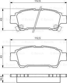 BOSCH 0 986 424 762 - Тормозные колодки, дисковые, комплект autospares.lv