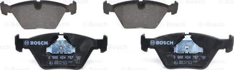 BOSCH 0 986 424 767 - Тормозные колодки, дисковые, комплект autospares.lv