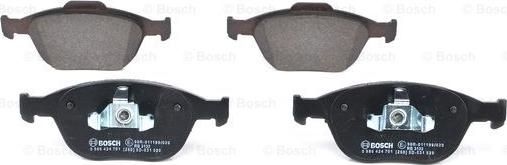 BOSCH 0 986 424 701 - Тормозные колодки, дисковые, комплект autospares.lv