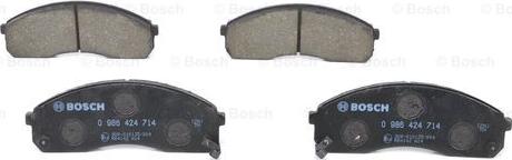 BOSCH 0 986 424 714 - Тормозные колодки, дисковые, комплект autospares.lv