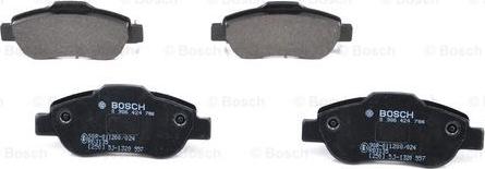 BOSCH 0 986 424 786 - Тормозные колодки, дисковые, комплект autospares.lv